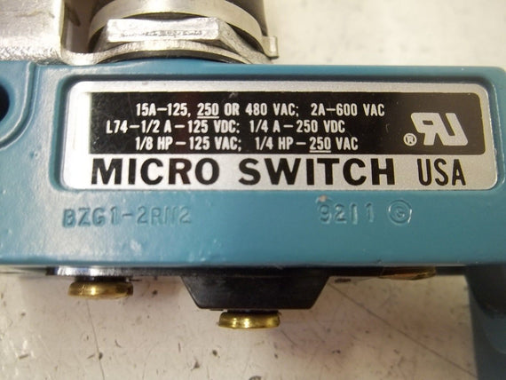 MICRO SWITCH BZG1-2RN2 LIMIT SWITCH *NEW IN BOX*