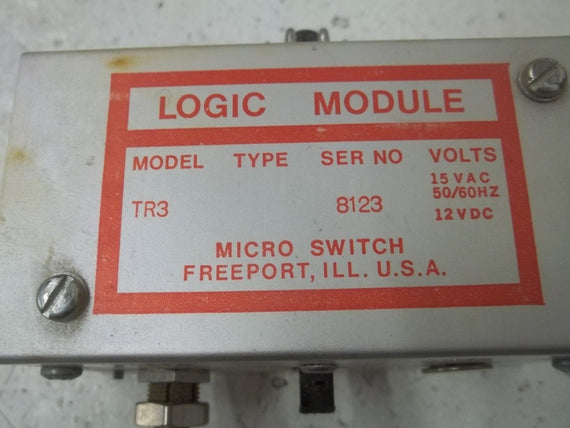 MICRO SWITCH TR3 LOGIC MODULE *USED*