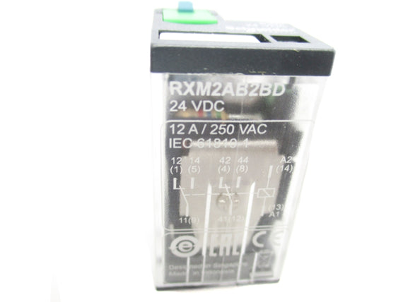 SCHNEIDER ELECTRIC RXM2AB2BD 24VDC 12A (PKG OF 10) NSMP