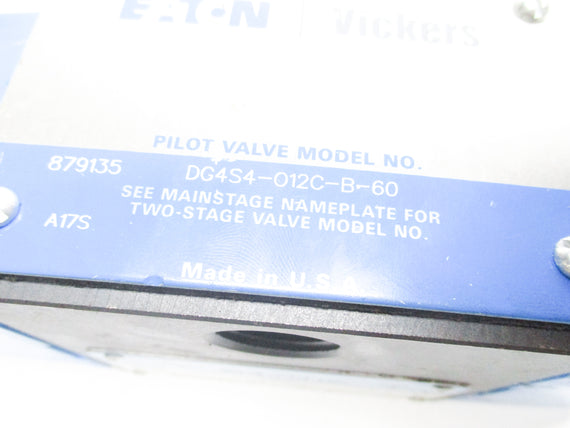 EATON VICKERS DG4S4-012C-B-60 879135 110V/50HZ-120V/60HZ UNMP