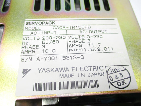 YASKAWA CACR-IR15SFB 200-230V 10A NSNP