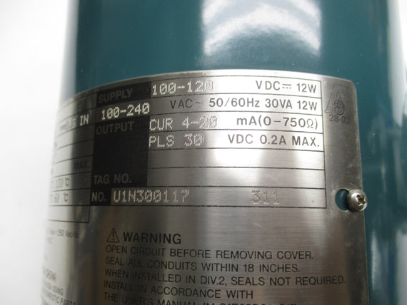 YOKOGAWA AXF015C-E1CE1L-AA11-21B/FF1/CM/SCT/M01/L2/YF268 1MPA 100-120VDC NSMP