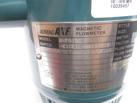 YOKOGAWA AXF015C-E1CE1L-AA11-21B/FF1/CM/SCT/M01/L2/YF268 1MPA 100-120VDC NSMP