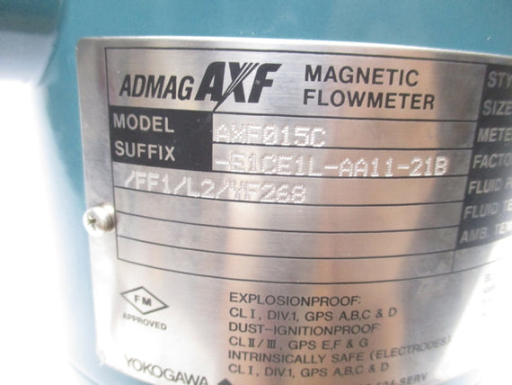 YOKOGAWA AXF015C-E1CE1L-AA11-21B/FF1/L2/YF268 100-120V 1MPA NSMP