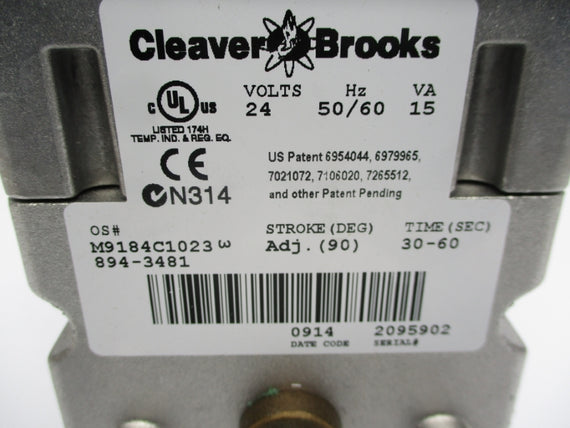 CLEAVER BROOKS M9184C1023 894-3481 24V NSMP