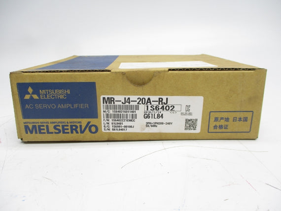 MITSUBISHI MR-J4-20A-RJ 200-240VAC 1.5/2.5A NSMP