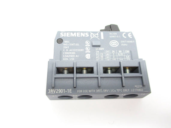 SIEMENS 3RV2901-1E 300V 2.5A NSNP