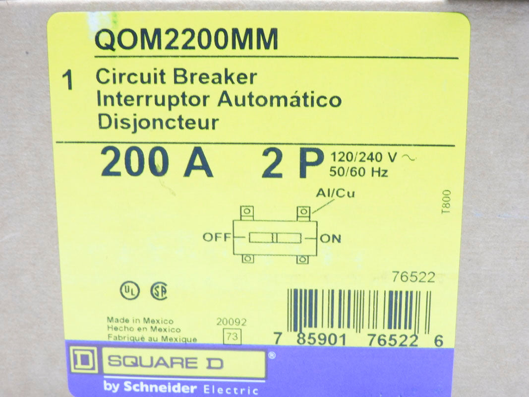 Square D Qom2200mm 120 240v 200a Nsfs – Mro Global Solutions