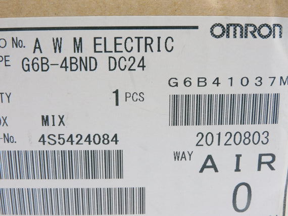 OMRON G6B-4BND 24VDC 5A NSMP