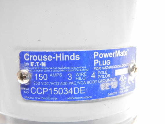 CROUSE HINDS CCP15034DE 600VAC 150A NSMP