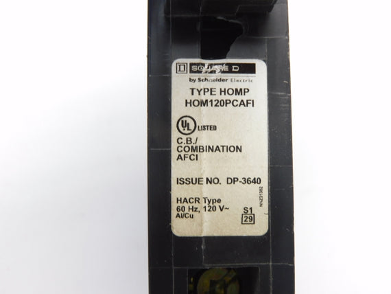 SQUARE D HOM120PCAFI 120V 20A (AS PICTURED) NSMP