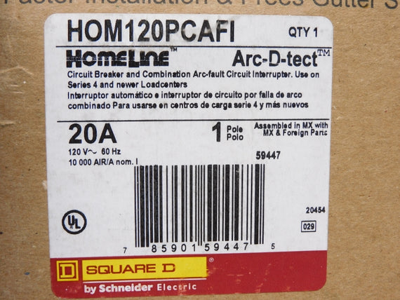 SQUARE D HOM120PCAFI 120V 20A (AS PICTURED) NSMP