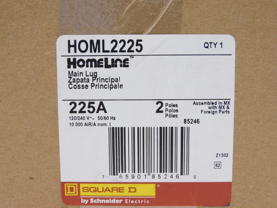 SQUARE D HOML2225 120/240V 225A NSFS