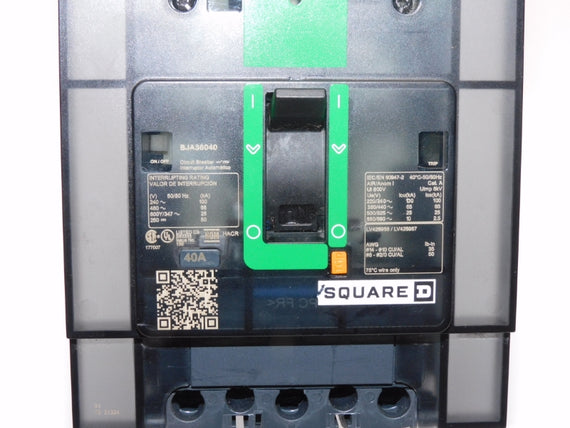 SQUARE D BJA36040 480V 40A NUPI