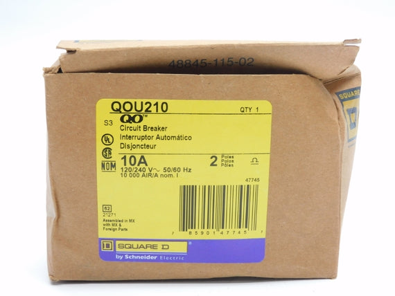 SQUARE D QOU210 120/240V 10A (AS PICTURED) NSMP