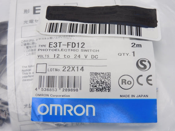 OMRON E3T-FD12 12-24VDC 2M NSMP