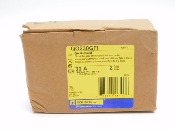 SQUARE D QO230GFI 120/240V 30A (AS PICTURED) NSMP