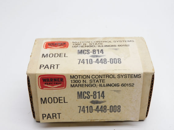 WARNER ELECTRIC 7410-448-008 MCS-814 NSMP