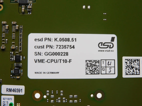 ESD VME-CPU/T10-F K.0508.51 NSMP