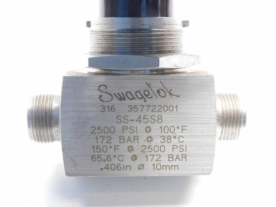 SWAGELOK SS-45S8 2500PSI 38'C (AS PICTURED) NSNP