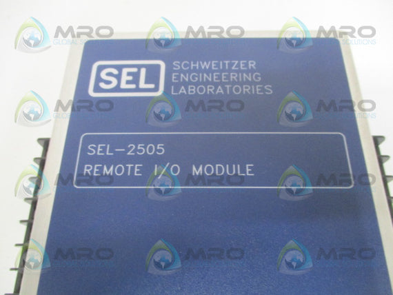 SEL SEL-2505 2505434XX SPECIAL SPEC-585 REMOTE I/O MODULE *USED*