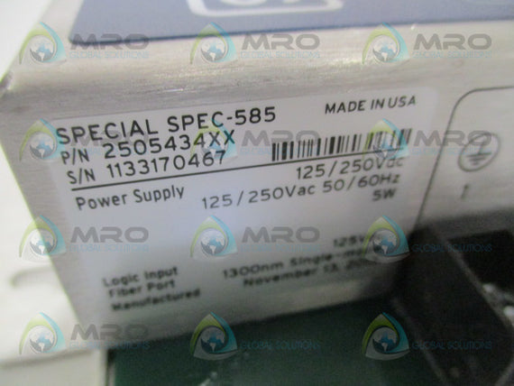 SEL SEL-2505 2505434XX SPECIAL SPEC-585 REMOTE I/O MODULE *USED*