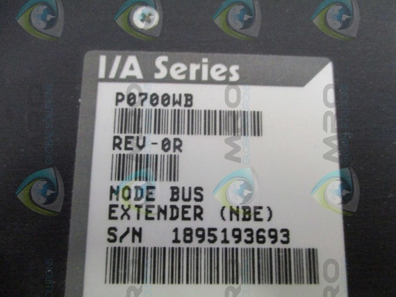 FOXBORO P0700WB NODE BUS EXTENDER MODULE *NEW IN BOX*