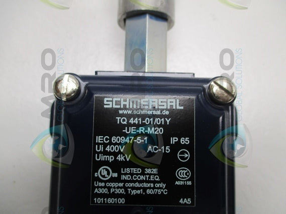 SCHMERSAL TQ441-01/01Y-UE-R-M20 SAFETY CABLE PULL SWITCH * NEW IN BOX *