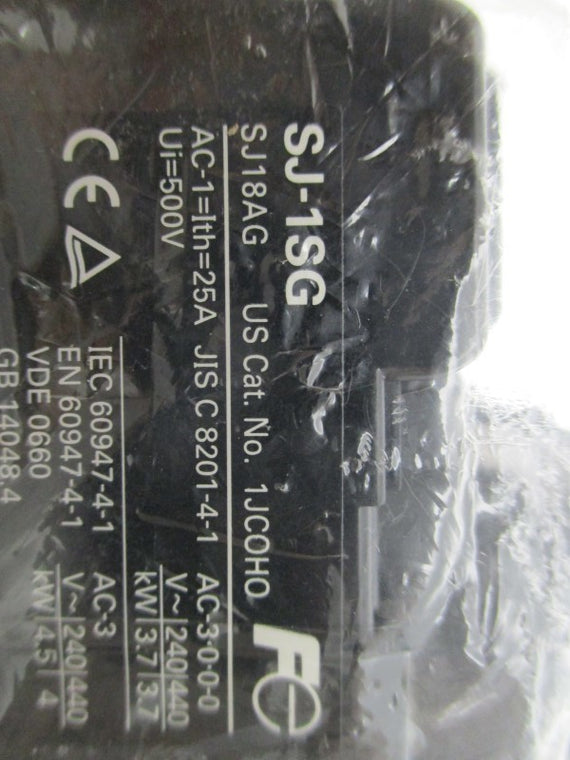 FUJI ELECTRIC SJ-1SG SJ18AG CONTACTOR 24VDC * NEW NO BOX *