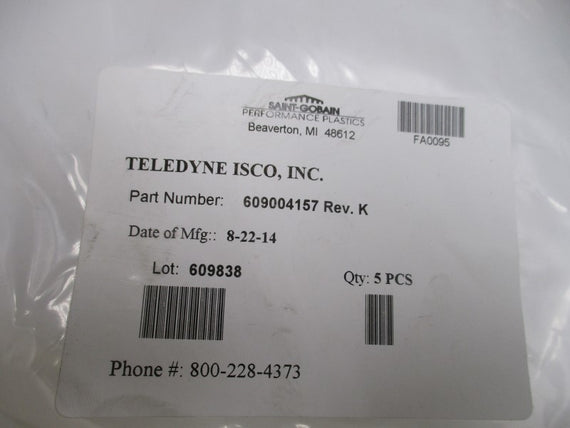 TELEDYNE ISCO 609004157 PUMP TUBING (PKG OF 5) * NEW IN FACTORY BAG *