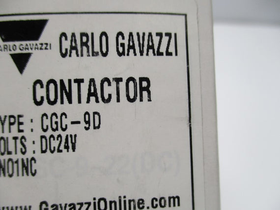 CARLO GAVAZZI CGC-9D MAGNETIC CONTACTOR 24VDC * NEW IN BOX *