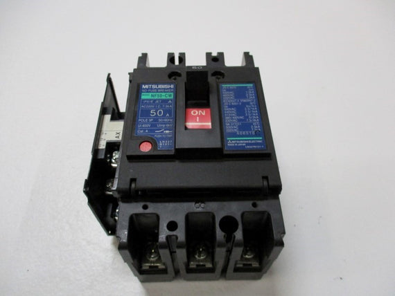 MITSUBISHI NF50-CW-3P-50A CIRCUIT BREAKER 50A 220VAC * NEW NO BOX *