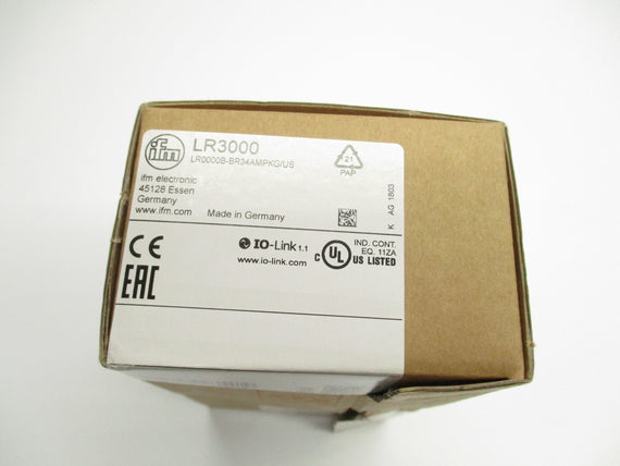 IFM EFECTOR LR0000B-BR34AMPKG/US LR3000 18-30VDC NSMP