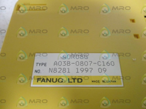 FANUC (MISSING TERMINAL BLOCK) A03B-0807-C160 * AS IS *