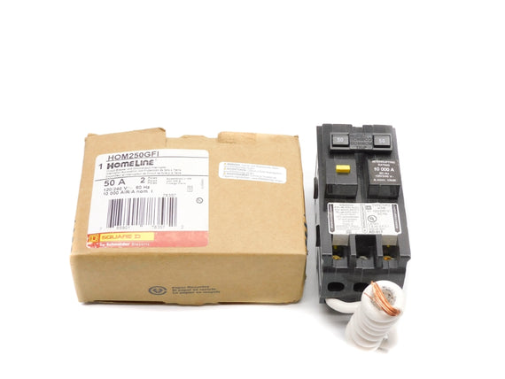 SQUARE D HOM250GFI 120/240V 50A NSMP