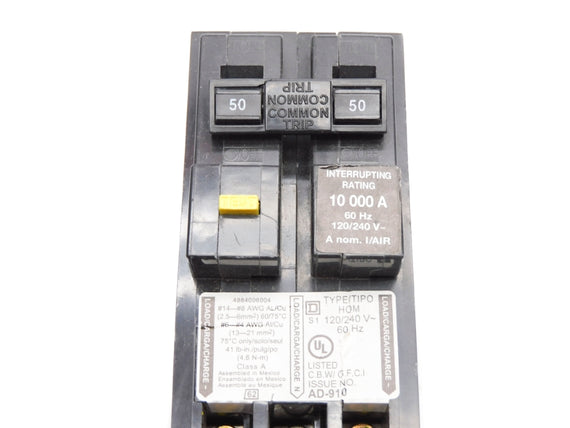 SQUARE D HOM250GFI 120/240V 50A NSMP