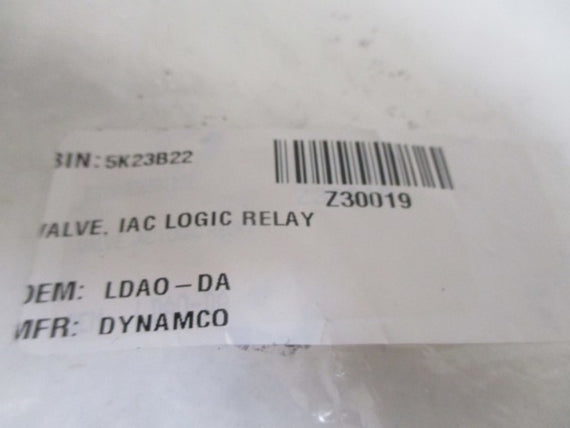 DYNAMCO LDA0-DA VALVE 3WAY PNEUMATIC * ORIGINAL PACKAGE *