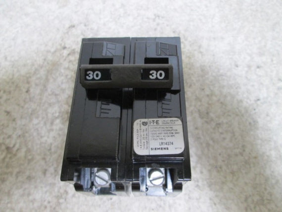 ITE SIEMENS LR14374 CIRCUIT BREAKER 2POLLE 30AMP * NEW NO BOX *