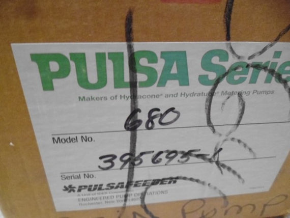 PULSAFEEDER 680 SERIES 680-S-E DIAPHRAGM METERING PUMP * NEW IN BOX *