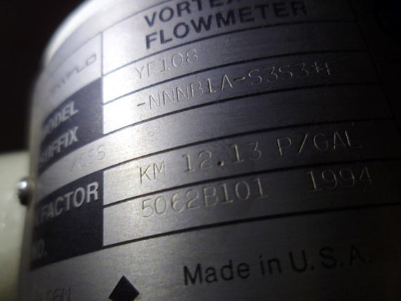 YOKOGAWA YF108-NNNB1A-S3S3*E VORTEX FLOW METER * USED *