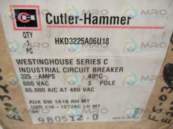 CUTLER HAMMER HKD3225A06U18 * NEW IN BOX *