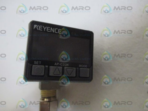 KEYENCE AP-C33K DIGITAL PRESSURE SENSOR * USED *