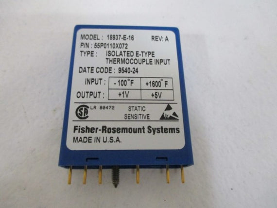 FISHER ROSEMOUNT 55P0110X072 INPUT MODULE * NEW NO BOX *