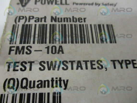 STATES FMS-10A TEST SWITCH * NEW IN BOX *