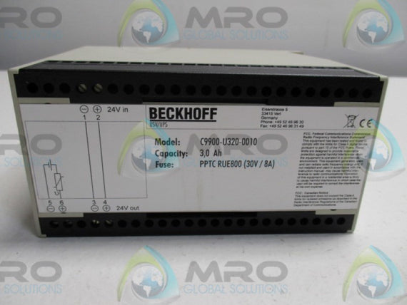 BECKHOFF C9900-U320-0010 BATTERY PACK 8A 30V * NEW NO BOX *