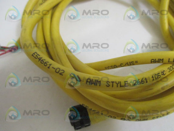 EFECTOR E54661-02 AWM STYLE 2661 CONNECTOR CABLE * USED *