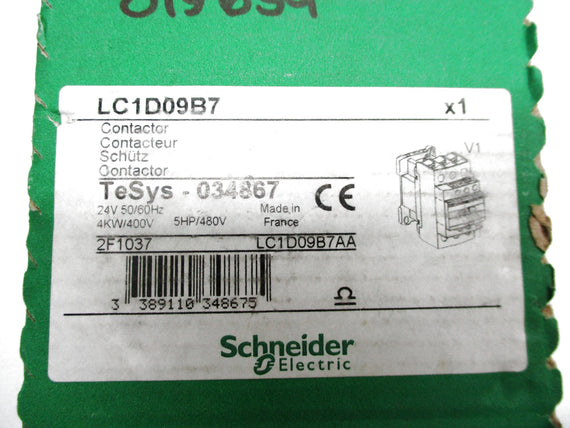 SCHNEIDER ELECTRIC LC1D09B7 24V 25A NSMP