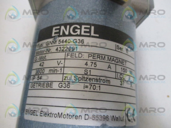 ENGEL GNM5440-G36 SER. E MOTOR *NEW NO BOX*