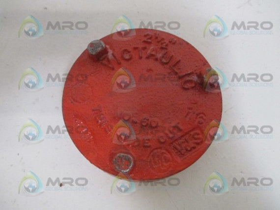 VICTAULIC NO. 60 DUCTILE IRON CAP 2-1/2" *NEW NO BOX*