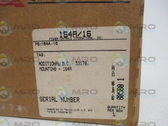 FISHER 164A716 REGULATOR 164A-16 *NEW IN BOX*